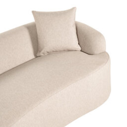 Beliani Modern Sofa Amal Fabric Beige - thumbnail 7