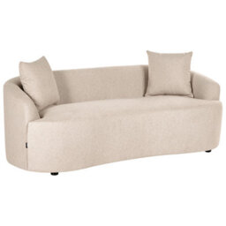 Beliani Modern Sofa Amal Fabric Beige - thumbnail 4