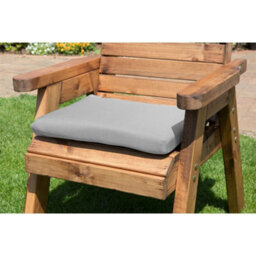 Marlborough Wooden Love Seat With 2X Chair Cushion Grey & 1X Fitted Cover - thumbnail 3