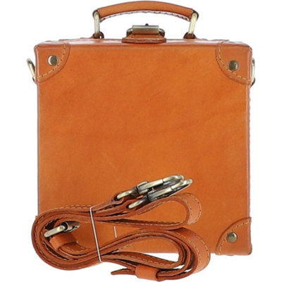 Ashwood Leather Trinket Box Tan-(L) 18.5 Cm X (H) 18.5 Cm X (W) 10 Cm - image 1