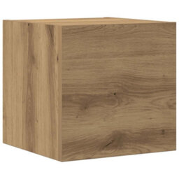 Berkfield Wall Mounted Tv Cabinets 8 Pcs Old Wood Engineered Wood - thumbnail 6