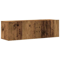 Berkfield Wall Mounted Tv Cabinets 8 Pcs Old Wood Engineered Wood - thumbnail 4