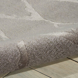 Grey Luxurious Modern Geometrical Easy To Clean Viscose Chequered Wool Rug For Living Room, Bedroom - 236Cm X 297Cm - thumbnail 6