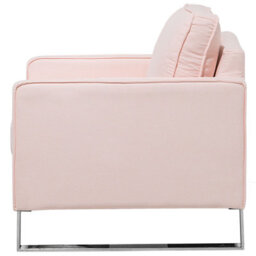 Beliani  Armchair Vind Fabric Pink - thumbnail 5