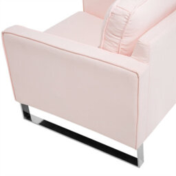 Beliani  Armchair Vind Fabric Pink - thumbnail 9