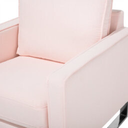 Beliani  Armchair Vind Fabric Pink - thumbnail 7