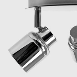 Valuelights Benton Chrome 3 Way Round Ip44 Bathroom Ceiling Spotlight And Warm Bulbs - thumbnail 4