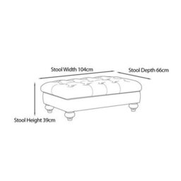 Xample Bordeaux Grey Velvet Footstool Plush Velvet Upholstery, Foam Cushion, Solid Wood Legs - thumbnail 2
