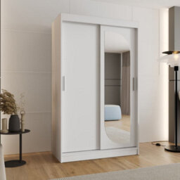 Arte Pristine White Lucy Sliding Door Wardrobe 1200mm X 2000mm X 620mm - A Sophisticated Storage Masterpiece - thumbnail 2