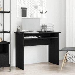 Berkfield Desk Black Oak 90X50X74 Cm Engineered Wood - thumbnail 1