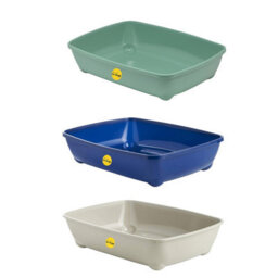 Cat Centre.Direct Cat Centre Xl Jumbo 56Cm Open Litter Tray With Rounded Corners In Dark Grey - thumbnail 6