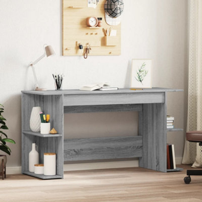 Berkfield Desk Grey Sonoma 140X50X75 Cm Engineered Wood - image 1
