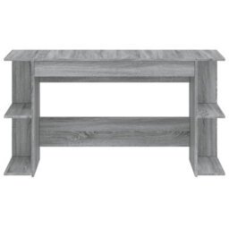 Berkfield Desk Grey Sonoma 140X50X75 Cm Engineered Wood - thumbnail 4