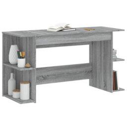 Berkfield Desk Grey Sonoma 140X50X75 Cm Engineered Wood - thumbnail 3