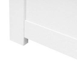 Beliani Bed With Storage Drawers Without Headboard Brux 160 X 200 Cm (Eu King Size) White - thumbnail 7