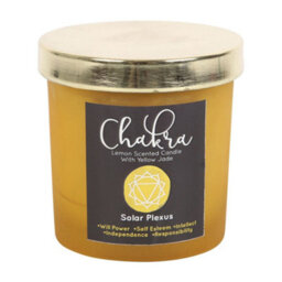Something Different Lemon Solar Plexus Chakra Scented Candle Yellow (One Size) - thumbnail 3
