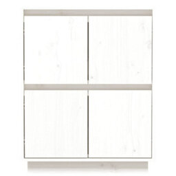 Vidaxl Sideboard White 60X34X75 Cm Solid Wood Pine - thumbnail 5