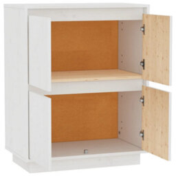 Vidaxl Sideboard White 60X34X75 Cm Solid Wood Pine - thumbnail 6