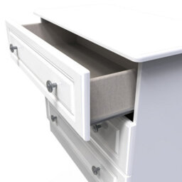 Kendal 3 Drawer Chest In White Ash (Ready Assembled) - thumbnail 5