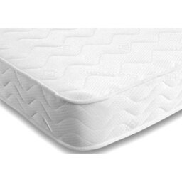 Adore Designs Chesterfield Crushed Velvet Divan Bed, Ortho Mattress, Footboard & Square Stool - 4Ft Small Double - White - 2 Drawers Left Side - thumbnail 2