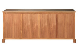 Orsina Mid Century 4 Drawers Whitewash Sideboard, Stylish Burnt Finish Sideboard, Perfectly Sized Sideboard - thumbnail 5