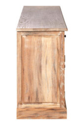 Orsina Mid Century 4 Drawers Whitewash Sideboard, Stylish Burnt Finish Sideboard, Perfectly Sized Sideboard - thumbnail 4