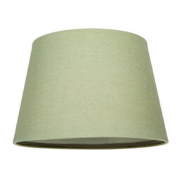 Happy Homewares Classic 10 Inch Olive Green Linen Fabric Drum Table/pendant Lamp Shade 60W Max