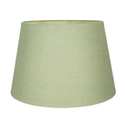 Happy Homewares Classic 10 Inch Olive Green Linen Fabric Drum Table/pendant Lamp Shade 60W Max - thumbnail 3