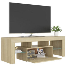 Vidaxl Tv Cabinet With Led Lights Sonoma Oak 120X35X40 Cm - thumbnail 8