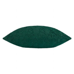 Furn. Festive Trees Embossed Polyester Filled Cushion , 50Cm X 50Cm, Emerald - thumbnail 2