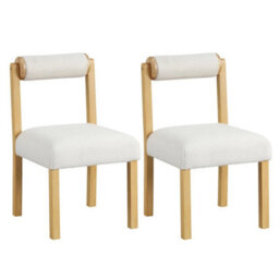 2 Pcs Farmhouse Armless Accent Chairs - thumbnail 1