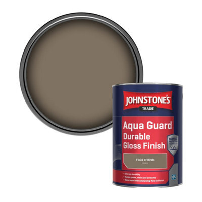 Johnstone's Trade Wood & Metal Aqua Guard Durable Gloss Paint Flock Of Birds (Ppg1021-5) 1L - image 1