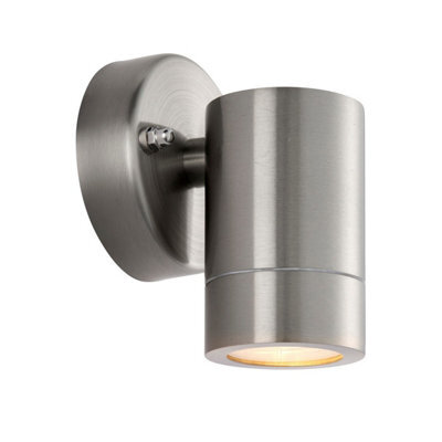 Luminosa Lighting Luminosa Palin Outdoor Down Wall Lamp Brushed Stainless Steel Ip65 - image 1
