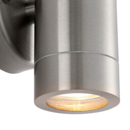 Luminosa Lighting Luminosa Palin Outdoor Down Wall Lamp Brushed Stainless Steel Ip65 - thumbnail 4