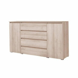 Cosmo C06 Modern 4 Drawer Chest Of Drawers Contemporary Oak Sonoma Storage Cabinet For Bedroom Or Living Room - thumbnail 2