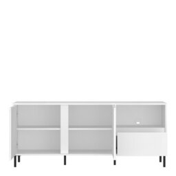 Furniture To Go Avenale Wide Tv Cabinet 2 Door 1 Drawer In Alpine White High Gloss - thumbnail 3