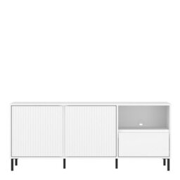 Furniture To Go Avenale Wide Tv Cabinet 2 Door 1 Drawer In Alpine White High Gloss - thumbnail 2
