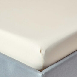 Homescapes Cream Egyptian Cotton Fitted Sheet 200 Tc, Super King