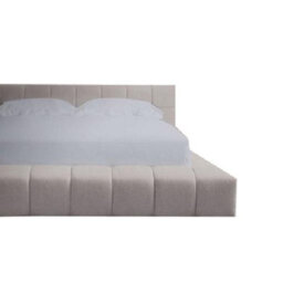 Ciara Boucle Upholstered  Ivory Bed Frame - thumbnail 4