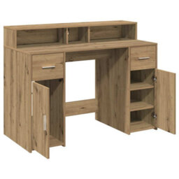 Walplus Desk With Led Lights Artisian Oak 120X55X91 Cm Engineered Wood - thumbnail 9