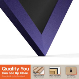 "16X16"" Purple Sleek Vinyl Record Frame With Black Mount For 12 Inch Lp Disc - Ak Frames" - thumbnail 3