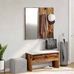 Vidaxl Hallway Furniture Set Old Wood Engineered Wood - thumbnail 2