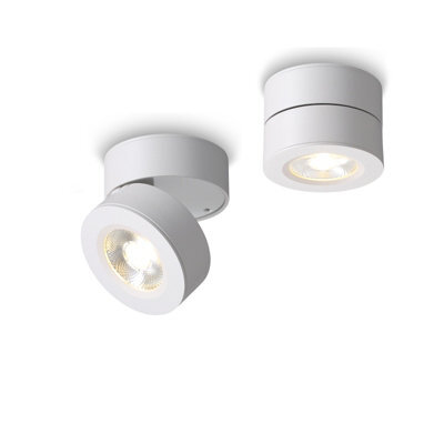 Ultra Beam Lighting Ultrabeam White Surface Mounted Ceiling Downlight Spotlight Fully Adjustable And Tiltable 5 Watt Warm White Led - image 1