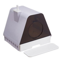 Thehotsale Fully Enclosed Cat Litter Box With Transparent Door And Drawer Tray 51.2Cm W X 46Cm D X 45Cm H - thumbnail 2
