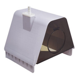Thehotsale Fully Enclosed Cat Litter Box With Transparent Door And Drawer Tray 51.2Cm W X 46Cm D X 45Cm H - thumbnail 4