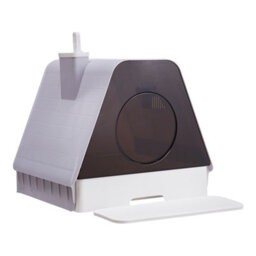 Thehotsale Fully Enclosed Cat Litter Box With Transparent Door And Drawer Tray 51.2Cm W X 46Cm D X 45Cm H