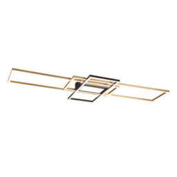 Luminosa Lighting Luminosa Irvine Modern 60W Led Semi Flush Light Brass Matt 3000-6500K Remote Control