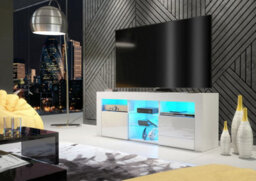 Tv Unit 145Cm Sideboard Cabinet Cupboard Tv Stand Living Room High Gloss Doors - thumbnail 3