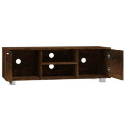 Berkfield Tv Cabinet Smoked Oak 120X40.5X35 Cm Engineered Wood - thumbnail 5