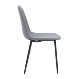 Orsina Versatile Grey Fabric Dining Chair, Contemporary Modern Dining Chair, Comfortable Sturdy Modern Chair - thumbnail 3